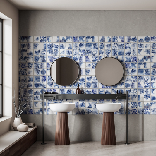 Ciment Stamp Porcelain Tile 49.75 x 99.55cm-Aparici-Delforno