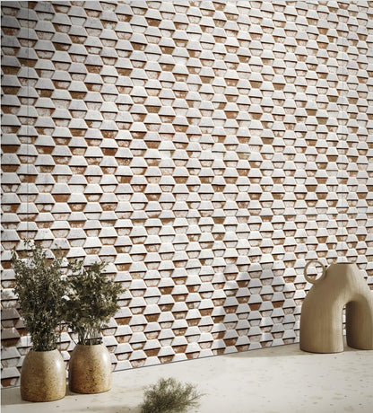 Steel White Stamping Natural Porcelain Tile 49.75 x 99.55cm-Delforno