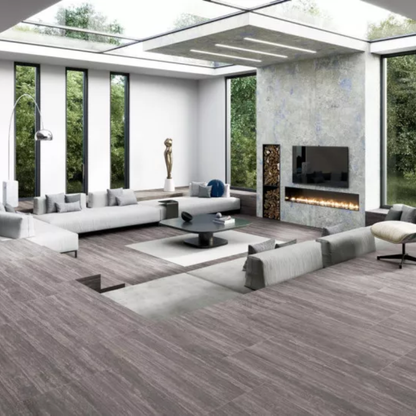 Travertine Titan Matt Porcelain Tile 60 x 120cm-Delforno