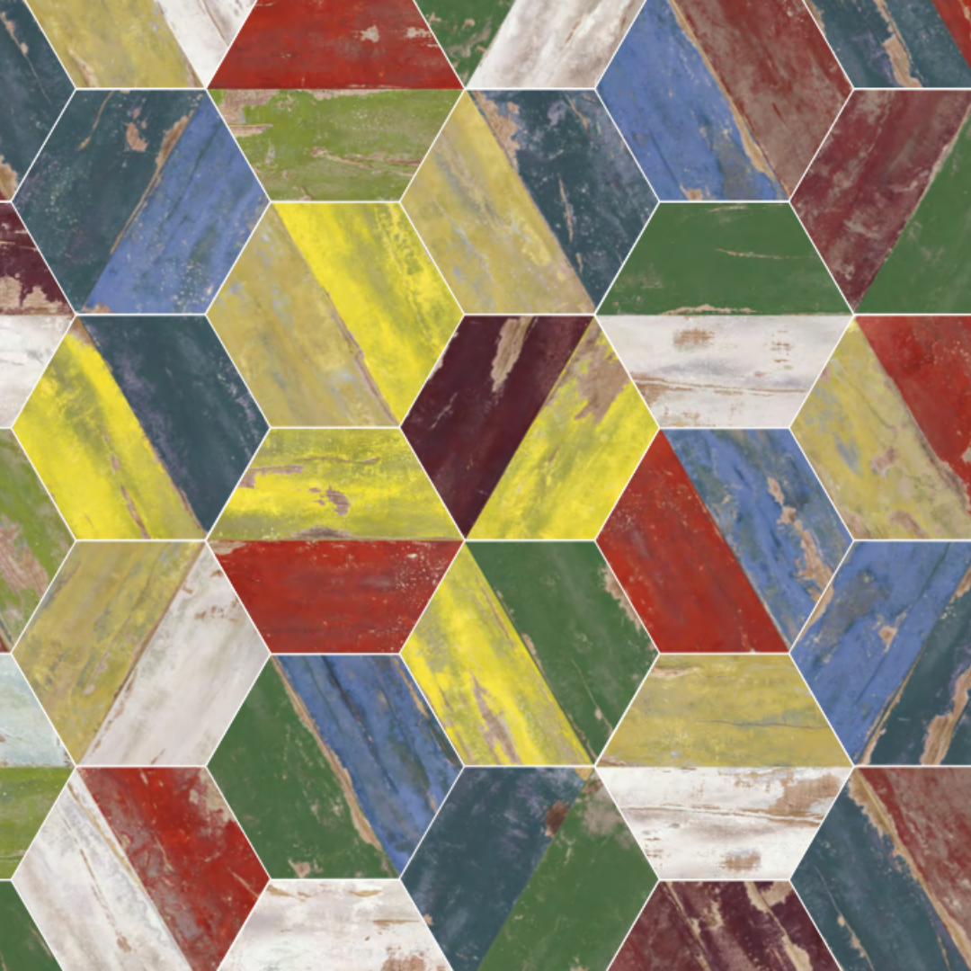 Karacter Vintage Hex Porcelain Tile 25 x 29cm-Delforno