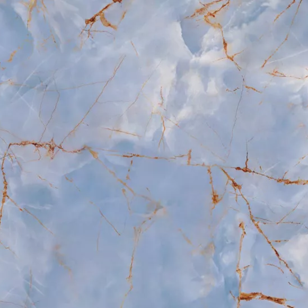 Roma Blue Polished Porcelain Tile 120x120cm | Large-Format Marble ...