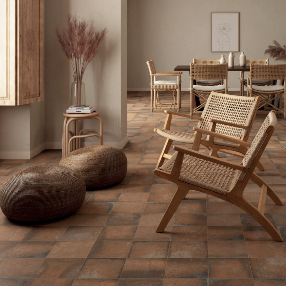 Bella Cotto Matt Porcelain Tile 22.5 x 22.5cm