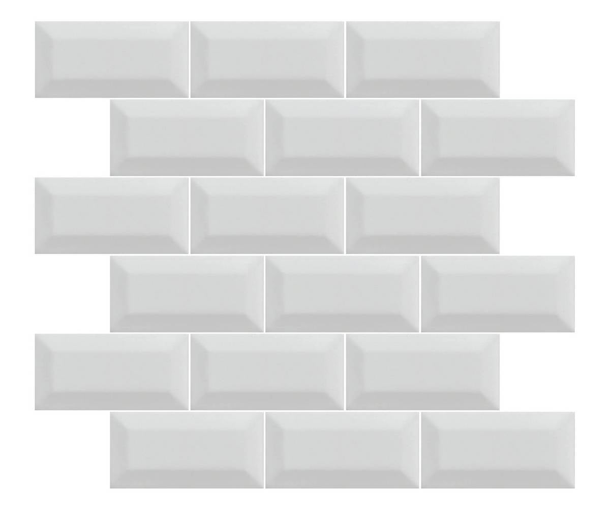 Minimetre Blanco Matt Mosaic Ceramic Tile 30.5 x 30.5cm