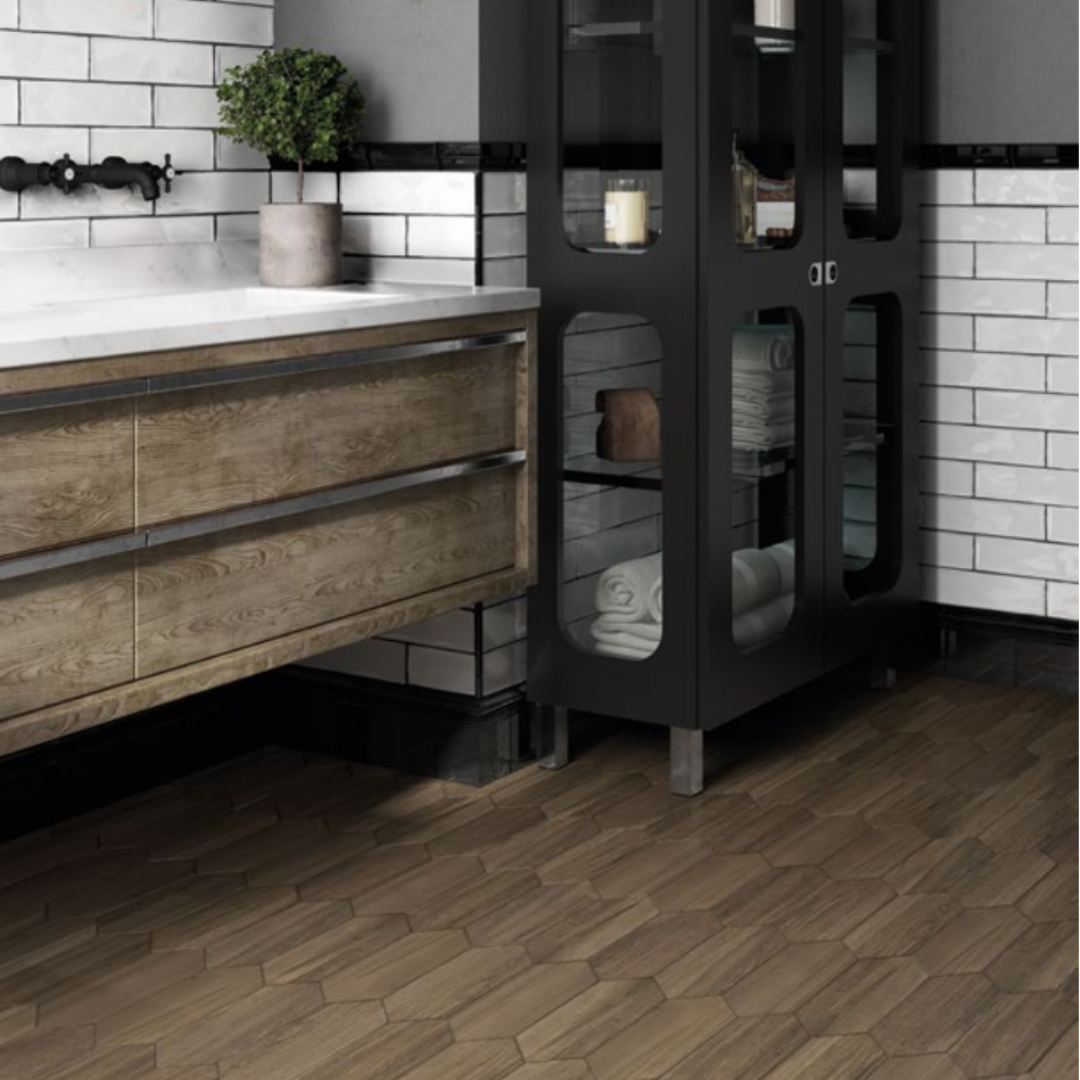 Woodland Losagna Toast Wood Effect Porcelain Tile 10 x 30cm-Delforno