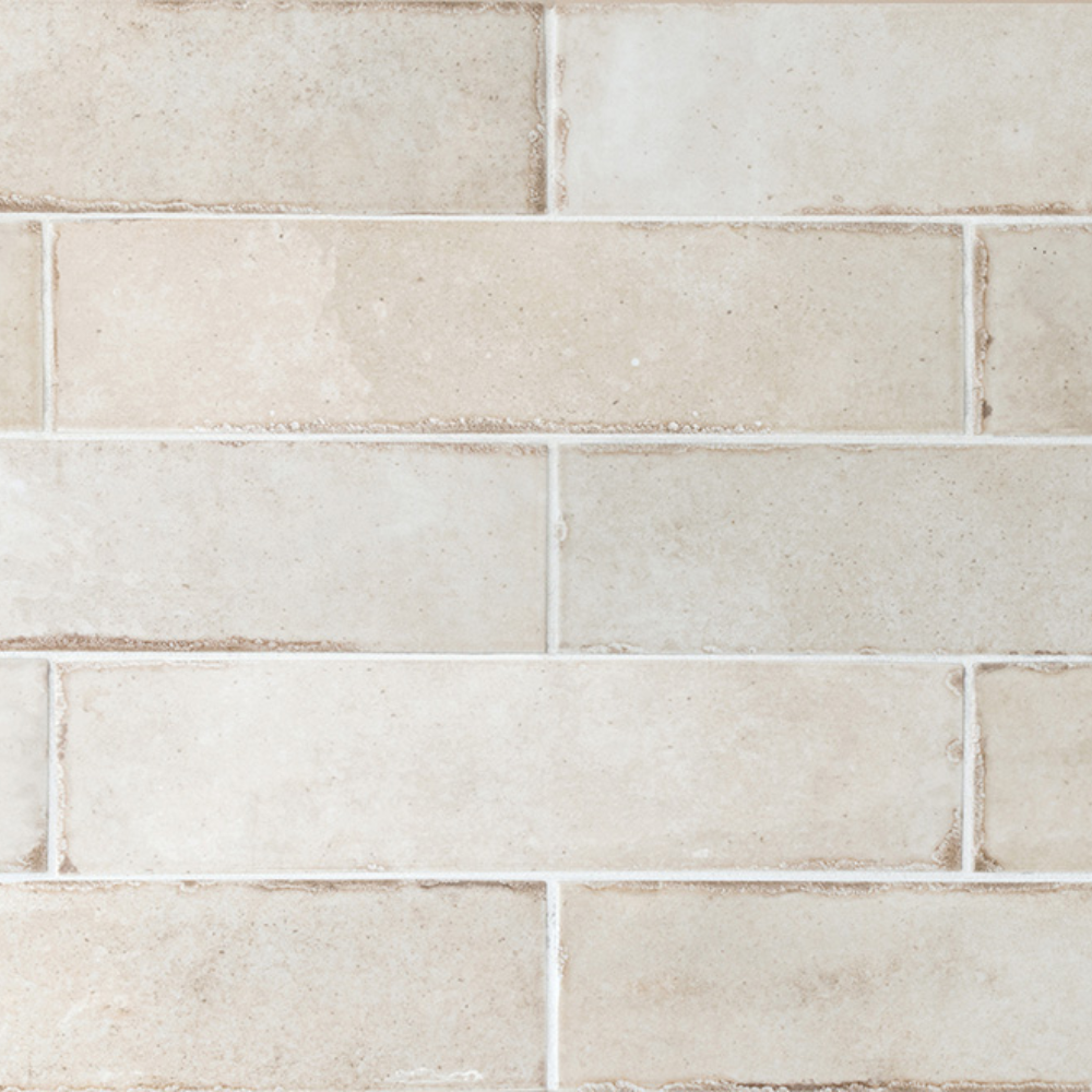 Tribeca Oatmeal Porcelain Tile 6 x 24.6cm-Delforno