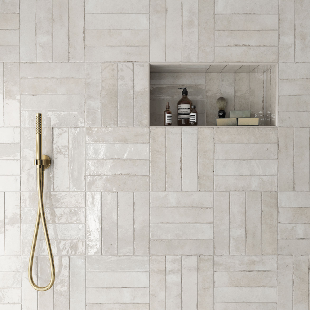 Tribeca Oatmeal Porcelain Tile 6 x 24.6cm-Delforno