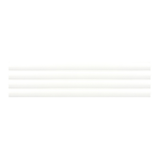 Small Format Costasera Onda White Matt Ceramic Tile 5 x 20cm-Delforno