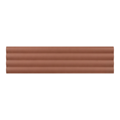 Small Format Costasera Onda Terra Matt Ceramic Tile 5 x 20cm-Delforno