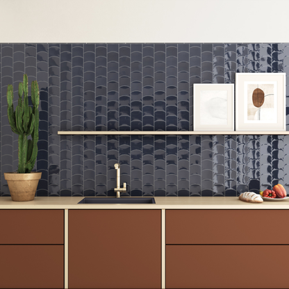 Wave Blue Reef Ceramic Tile 12 x 12cm-Delforno