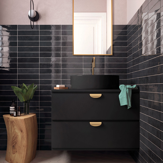 Tribeca Basalt Porcelain Tile 6 x 24.6cm