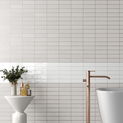 Fango Blanc Porcelain Tile 5 x 15cm-Delforno