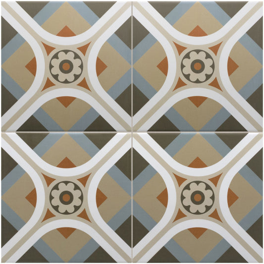 Rivoli Cinque Porcelain Tile 20 x 20cm-Delforno