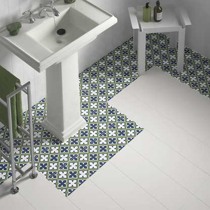 Rivoli White Porcelain Tile 20 x 20cm-EQUIPE-Delforno