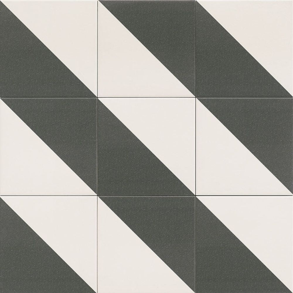Fired Middle Black Matt Porcelain Tile 20 x 20cm-Delforno