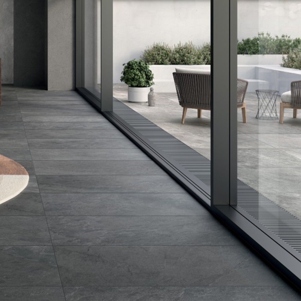 Dark Flow Natural Porcelain Tile 60x120cm