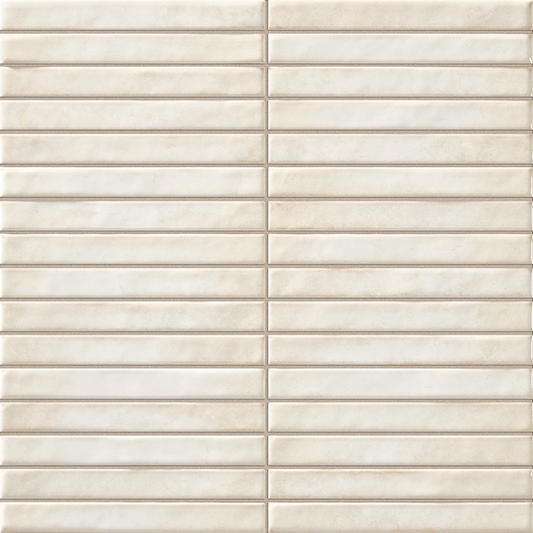Pencil Raku Pearl Ceramic Tile 35 x 35cm