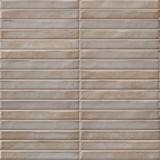 Pencil Raku Grey Ceramic Tile 35 x 35cm