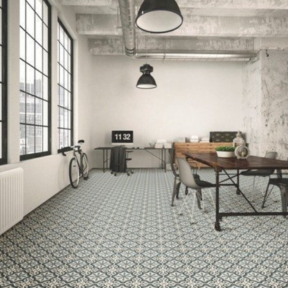Centro Florentine Blue Porcelain Tile 20 x 20cm-Delforno