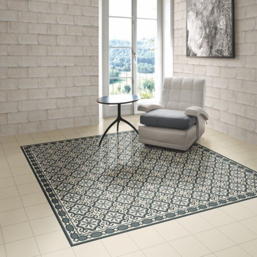 Centro Florentine Blue Porcelain Tile 20 x 20cm-Delforno