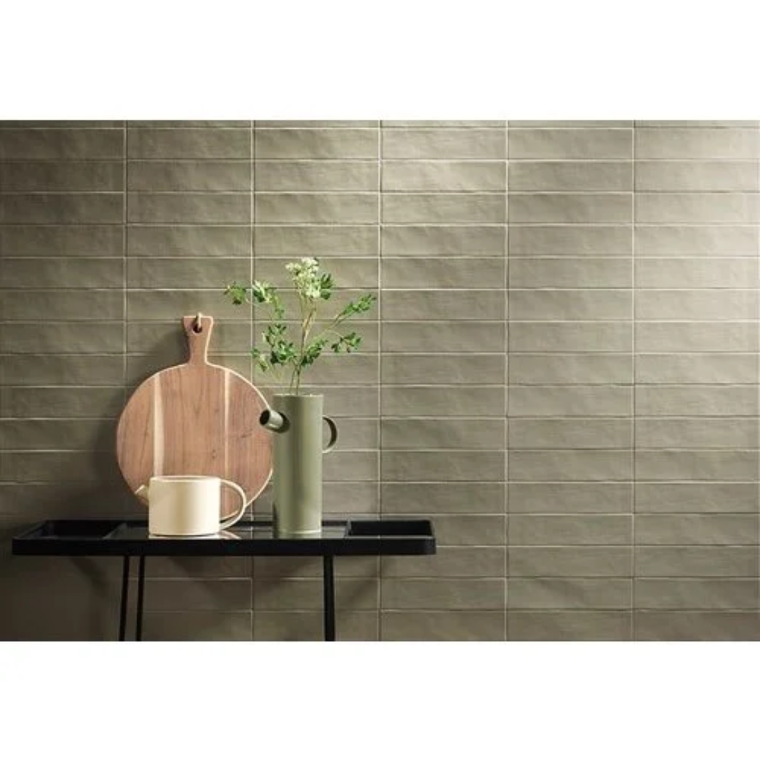 Evoke Kale Ceramic Tile 6.4 x 26cm-Tiles-Delforno