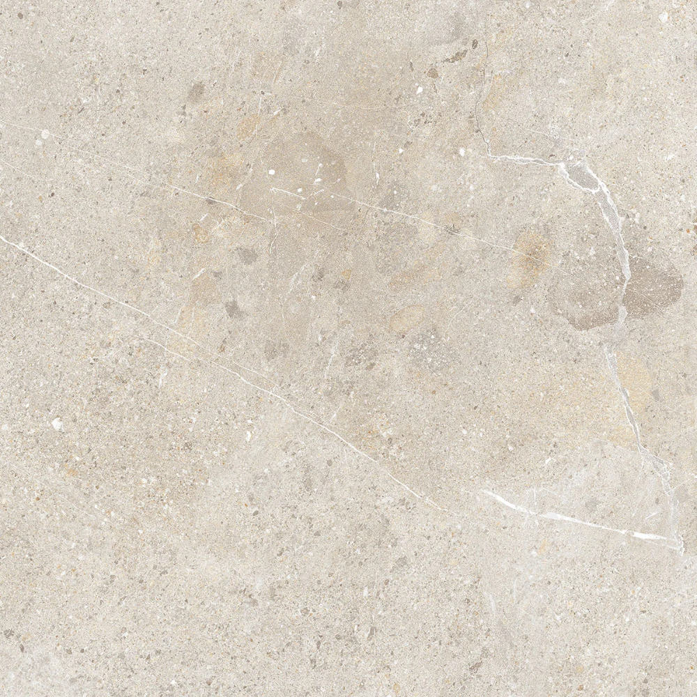 Unika Light Porcelain Tile 100x100cm | Large Format Stone Effect Floor ...