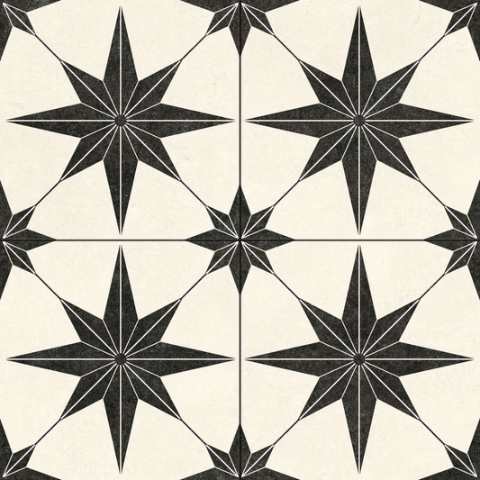 N. Star White Porcelain Tile 45 x 45cm
