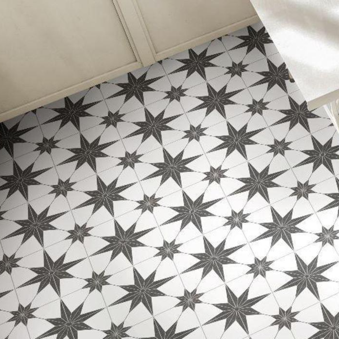 N. Star White Porcelain Tile 45 x 45cm-Delforno