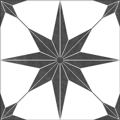 N. Star White Porcelain Tile 45 x 45cm-Delforno
