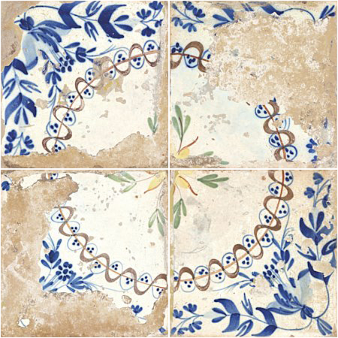 FS Heritage Ornate LT Ceramic Tile 45 x 45cm-Delforno