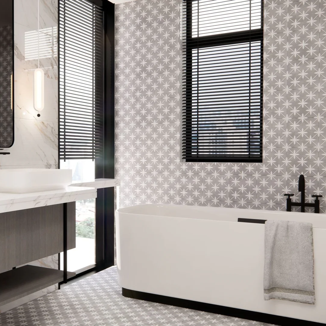 Star Grey Porcelain Tile 45 x 45cm