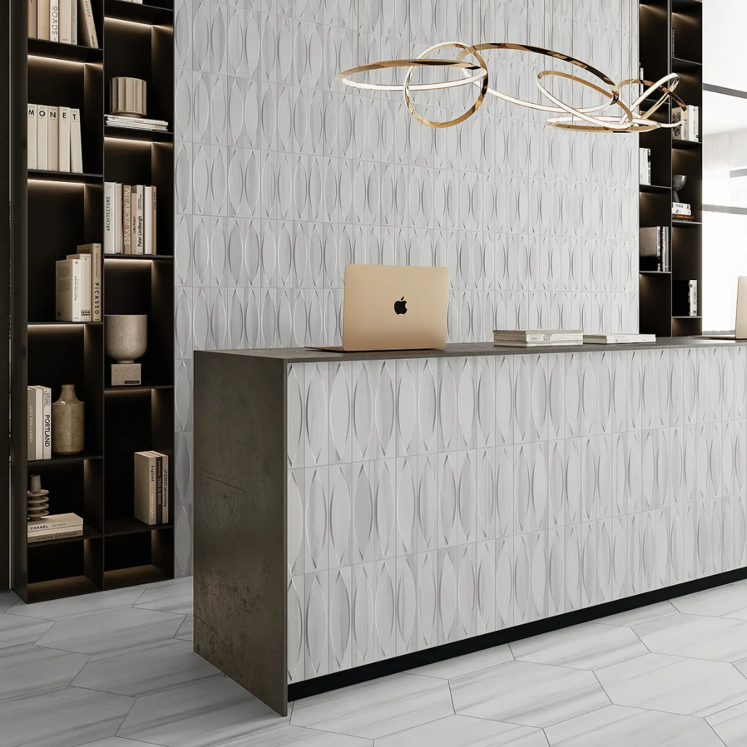 Lens Dolomite Porcelain Tile 33x33cm
