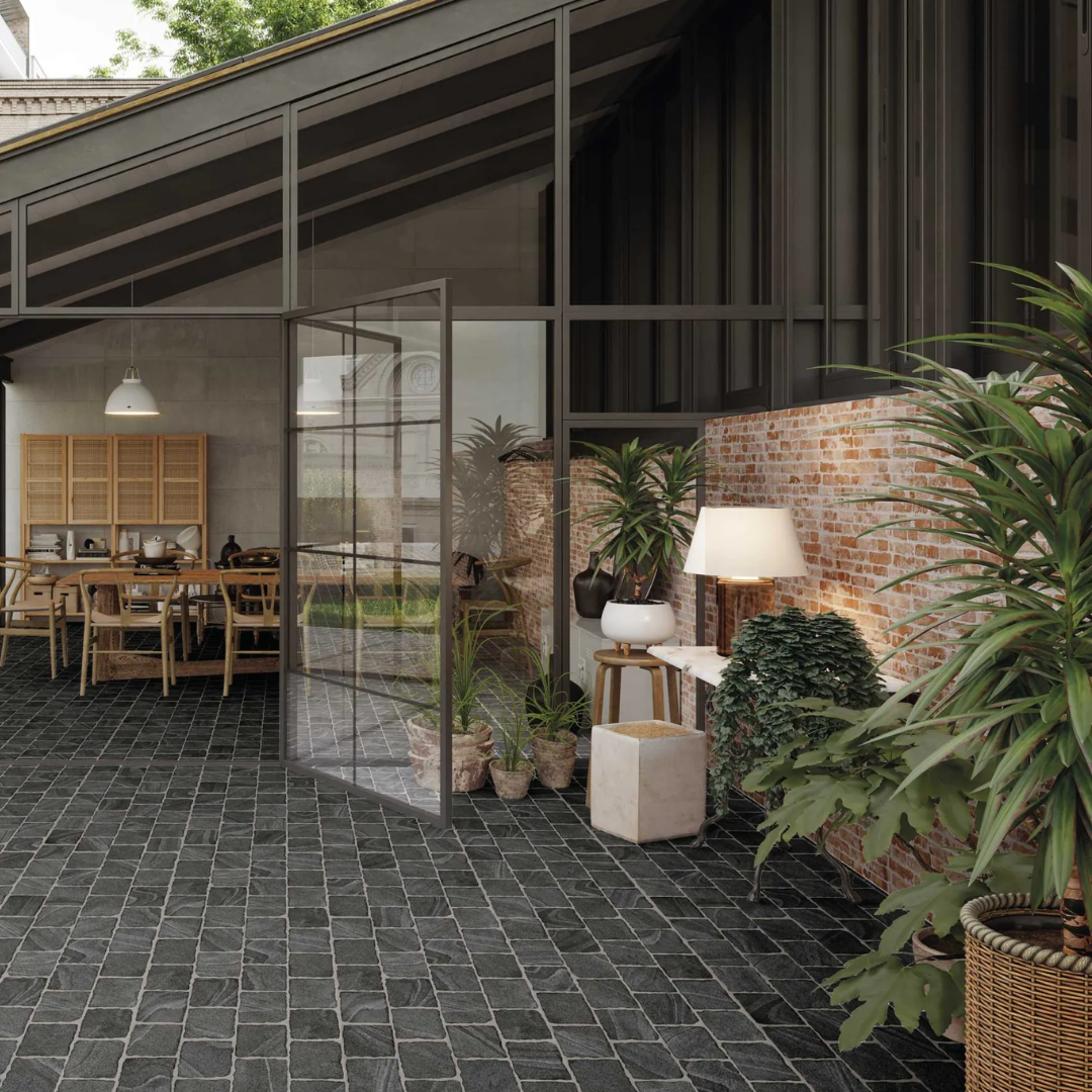 Esla Cobblestone Porcelain Tile 44 x 66cm-Delforno