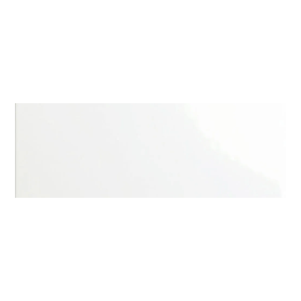 Blanco Brillo Flat Ceramic Tile 10 x 30cm-RIBESALBES-Delforno
