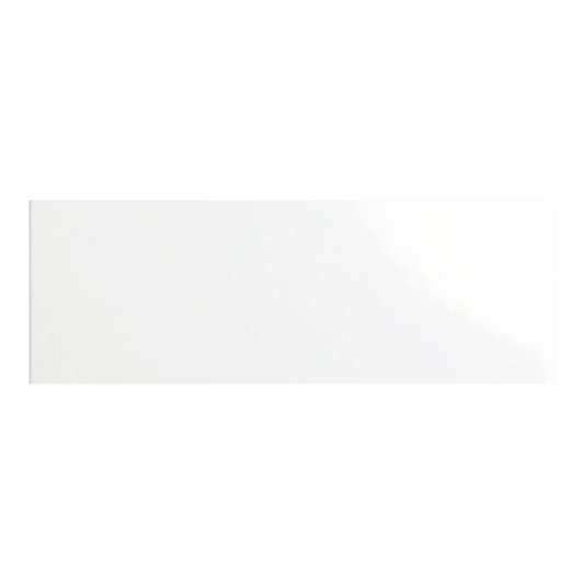 Blanco Brillo Flat Ceramic Tile 10 x 30cm-RIBESALBES-Delforno