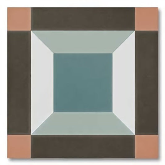 Sync Cube Blue Porcelain Tile 15 x 15cm-Delforno