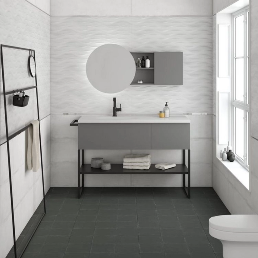 Tango Antracite Natural Porcelain Tile 59.2 x 59.2cm