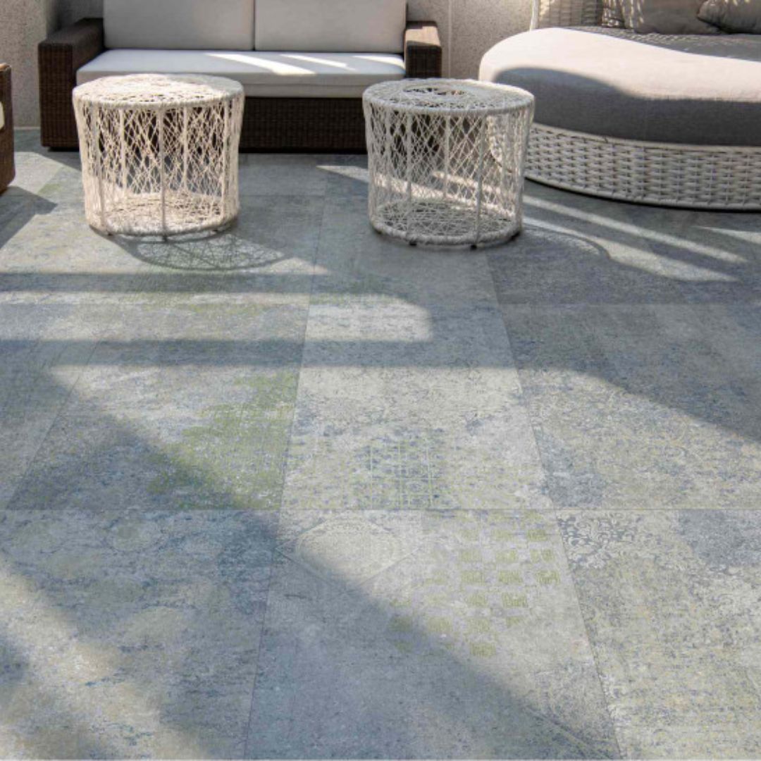 Bohemian Blue Porcelain Tile 50x100x2cm-APARICI-Delforno