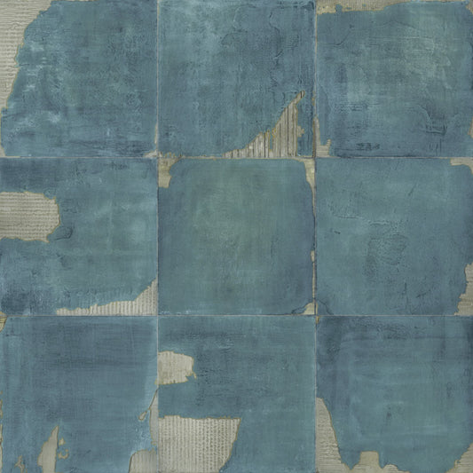 Carton Blue Natural Porcelain Decorative Tile 59.2 x 59.2cm-Aparici-Delforno