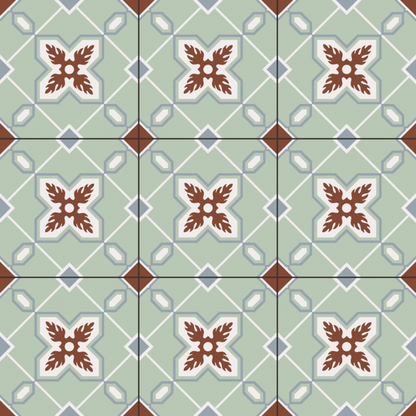 Senso Green Pre-Scored Natural Porcelain Tile 60 x 60cm-Delforno