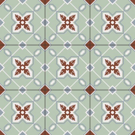 Senso Green Pre-Scored Natural Porcelain Tile 60 x 60cm-Delforno